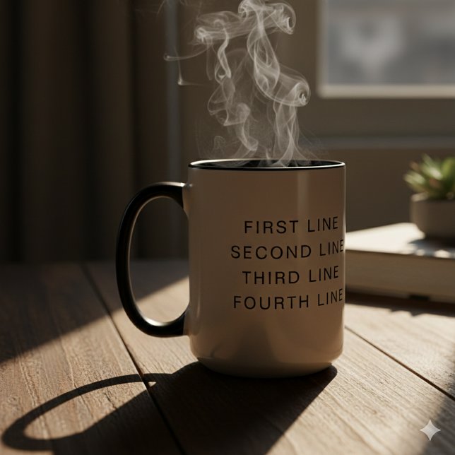 Einzigartige 15 oz Combo-Tasse mit Personalisierte Tasse (Unique 15 oz Combo Mug with Personalized Text)