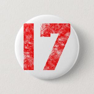 Einzigartige 17. Geburtstags-Geschenke Button