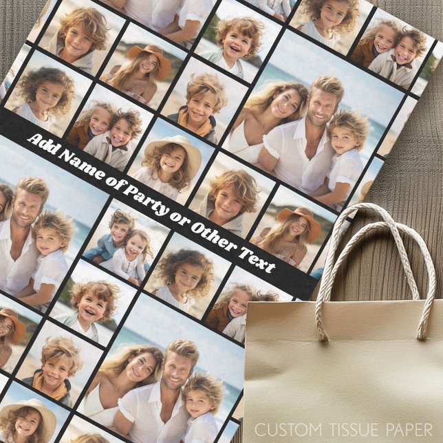 Einzigartige 9-Fotomaterial mit optionaler Hinterg Seidenpapier (Custom Photo Tissue Paper)