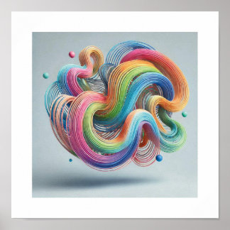 Einzigartige Abstrakte Fusion Poster