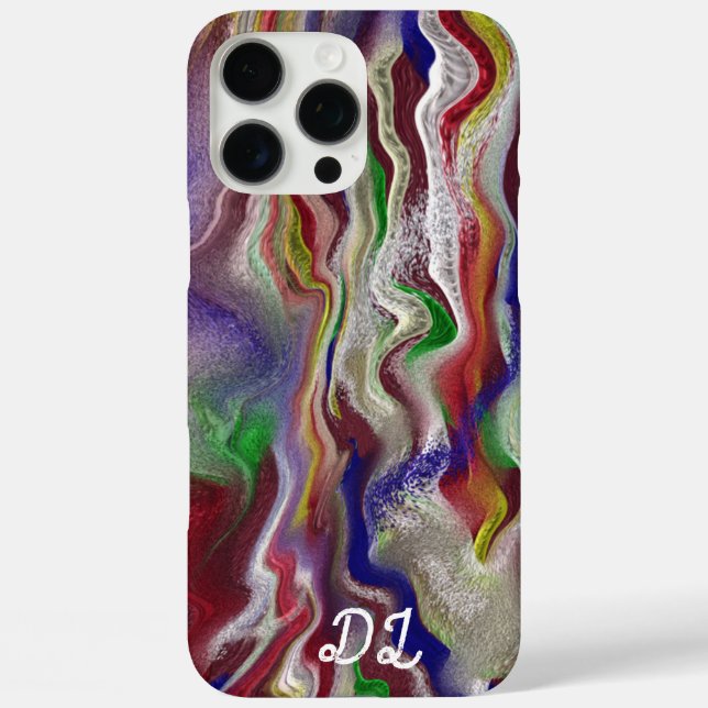 Einzigartige Abstrakte Marbed Liquid Oil Paint Case-Mate iPhone Hülle (Rückseite)
