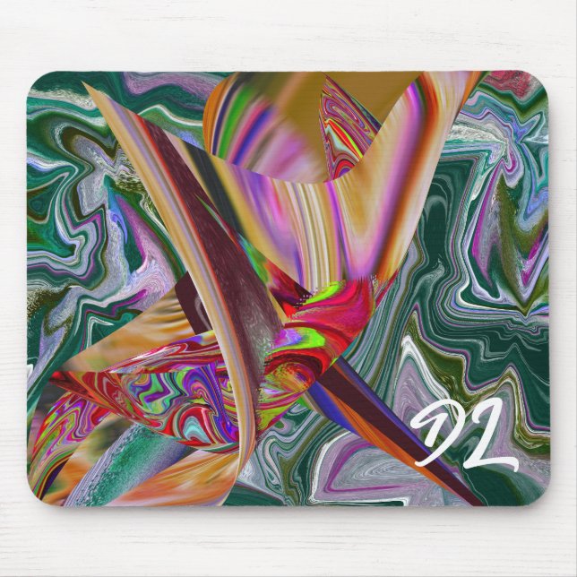 Einzigartige Abstrakte Marmormousepad Mousepad (Vorne)