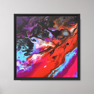 Einzigartige Abstrakte Pour Art Leinwand Wohngesta
