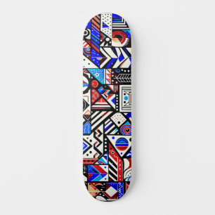 Einzigartige Abstrakte Stadtstraße Art Wide Skateb Skateboard