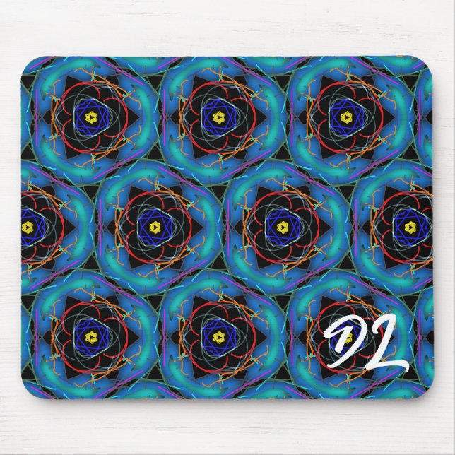 Einzigartige Abstrakte Symmetriebewegung Mousepad (Vorne)