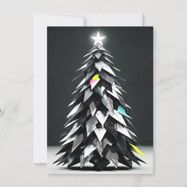 Einzigartige abstrakte Weihnachtskarten Feiertagskarte (Vorderseite)