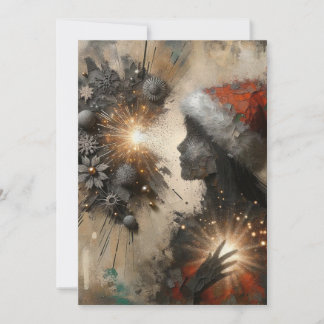 Einzigartige Abstrakte Weihnachtskarten Feiertagskarte