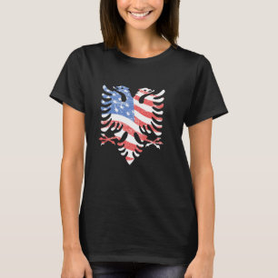 Einzigartige albanische Flagge Albanien Amerika Pr T-Shirt
