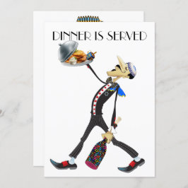 Einzigartige Ansammlung-Kellner-Serie - Einladung