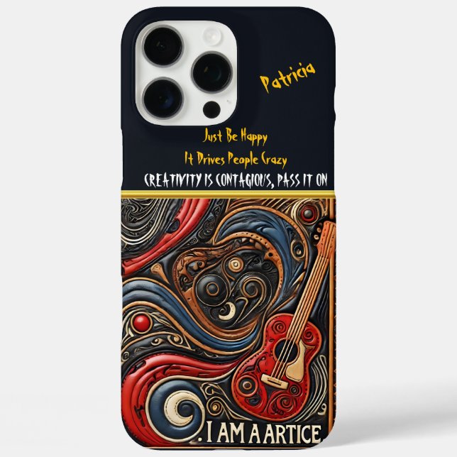 Einzigartige, augenInspirierte Kunst mit wirbelnde Case-Mate iPhone Hülle (Rückseite)