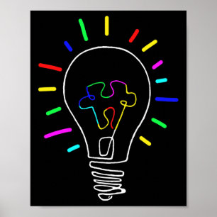 Einzigartige Autismus-Bewusstseinsbildung für Auti Poster