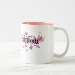 Einzigartige Babcia Zweifarbige Tasse