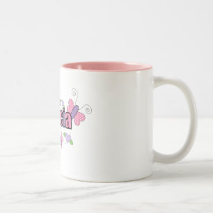 Einzigartige Babcia Zweifarbige Tasse