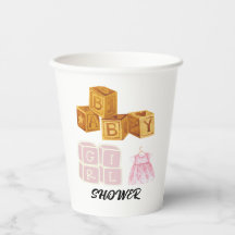 Einzigartige Baby Girl Dice Babydusche