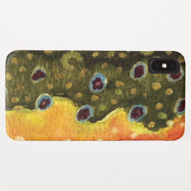 Einzigartige Bachforelle für den Fischfang Case-Mate iPhone Hülle (Rückseite (Horizontal))