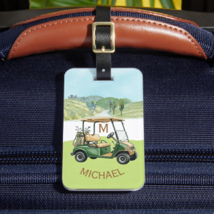 Einzigartige benutzerdefinierte Cart Monogramm Nam Gepäckanhänger