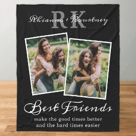 Einzigartige Best Friends Foto Fleece Blanket