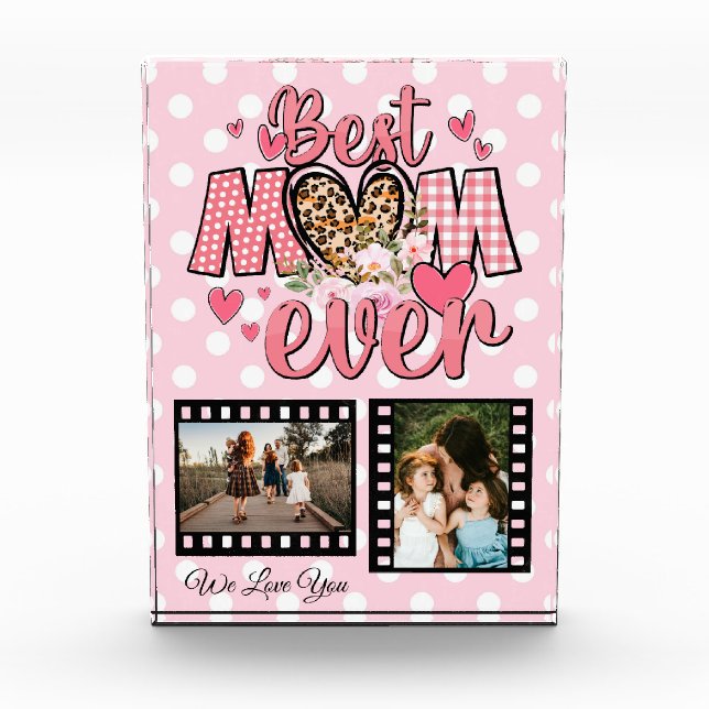 Einzigartige Beste Mama je benutzerdefiniertes Fot Fotoblock (Vorderseite)