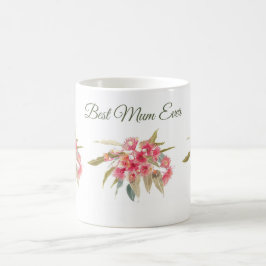 Einzigartige Beste Mutter je rosa Blüte Kaffeetasse