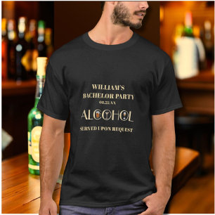 Einzigartige Bier Wein Martini Junggesellenabschie T-Shirt