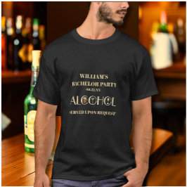 Einzigartige Bierweine Martini Bachelor Party T-Shirt