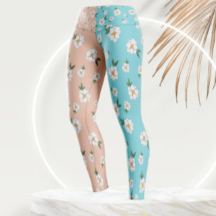 Einzigartige Blume mit floralen Mustern Leggings