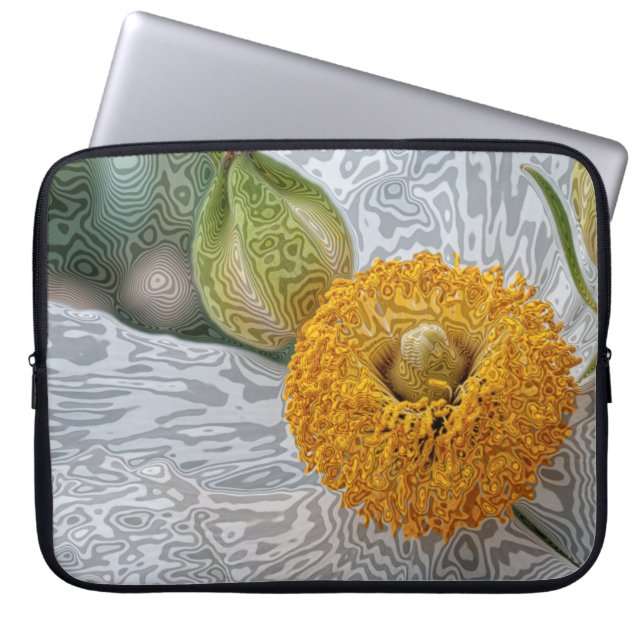 Einzigartige Blumenlaptop-Hülse: 15" oder 13" oder Laptopschutzhülle (Vorderseite)