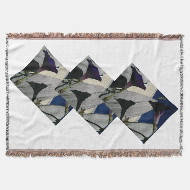 Einzigartige BlumenWurfs-Decke Decke (Vorderseite)