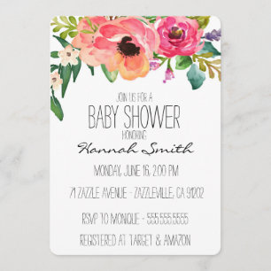 Einzigartige Boho BlumenBabyparty-Einladung Einladung