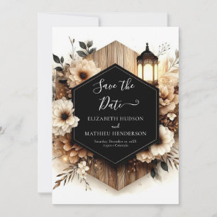 Einzigartige Boho-Rustikale Hochzeit Save The Date