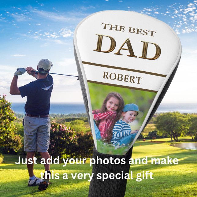 Einzigartige Bronze Metallic Look BEST VATER Name Golf Headcover (Von Creator hochgeladen)