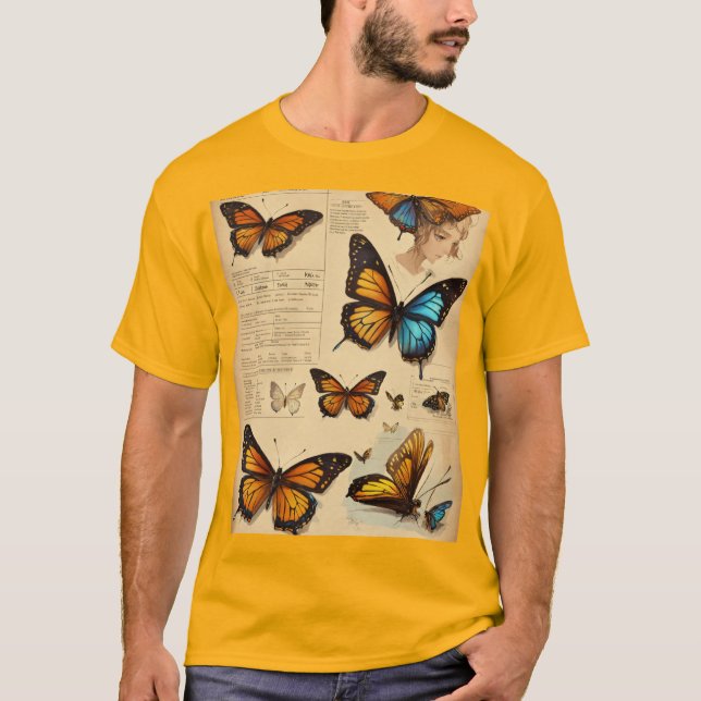 "Einzigartige Butterfly Design-T - Shirt | Beautif (Vorderseite)