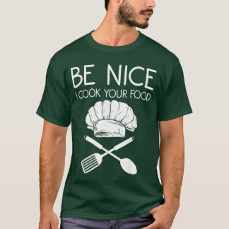 Einzigartige Chef-Kunst für Männer Frauen Hotelküc T-Shirt