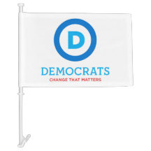 Einzigartige demokratische Partyautoflagge