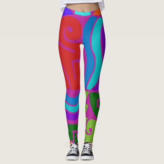 Einzigartige Designer-Leggings Leggings (Vorderseite)