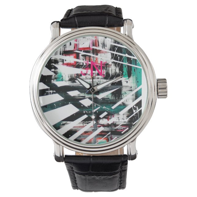Einzigartige Designuhr Armbanduhr (Vorderseite)