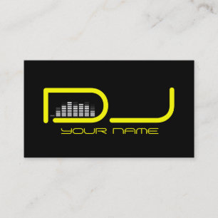 Einzigartige DJ Business Card Visitenkarte