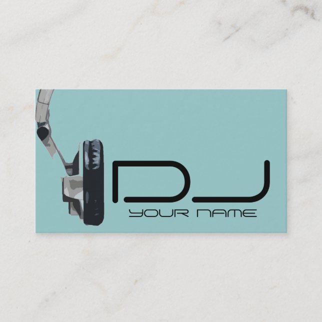 Einzigartige DJ Business Card Visitenkarte (Vorderseite)