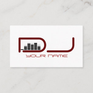 Einzigartige DJ Business Card Visitenkarte