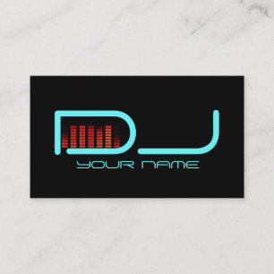 Einzigartige DJ Business Card Visitenkarte