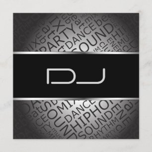 Einzigartige DJ-Einladung Einladung
