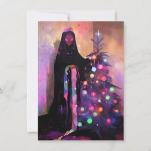 Einzigartige dunkle Weihnachtskarten Feiertagskarte
