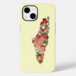 Einzigartige einfache Klassik Floral Palestine Kar Case-Mate iPhone 14 Hülle