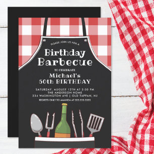 Einzigartige Einladung zum Geburtstag-Barbecue