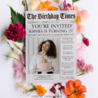 Einzigartige Einladung zur Geburtstagsfeier in der