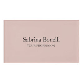 Einzigartige Elegante Schlichte, einfache Rose Gol Namenschild