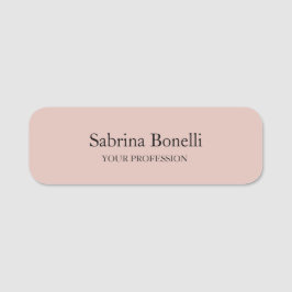 Einzigartige Elegante Schlichte, einfache Rose Gol Namensschild