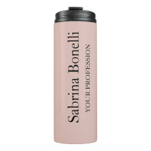 Einzigartige Elegante Schlichte, einfache Rose Gol Thermosbecher