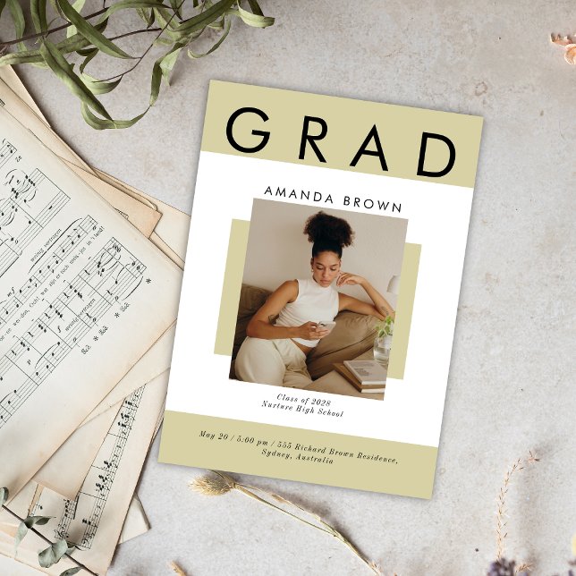 Einzigartige elegante Zeitschrift GRAD Ankündigung (Von Creator hochgeladen)