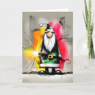 Einzigartige farbenfrohe Weihnachtskarten Feiertagskarte